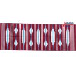 Multiple Sizes Cotton Modern Red And White Hand Woven Runner Rug- Flat Woven Washable Runner Kilim