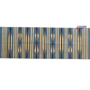 Multi Size Gray And Golden Yellow Modern Striped Cotton Handmade Runner Rug- Washable Runner Kilim