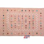 Multi Sizes Cotton Blush Pink And White Flat Weave Indian Rug - Royal Premium Design Kilim Carpet, High Quality Cotton Flatweave Rug